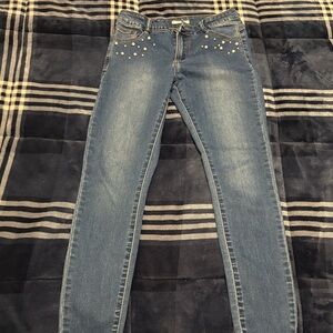Ella Blue Studded Women's Jeans